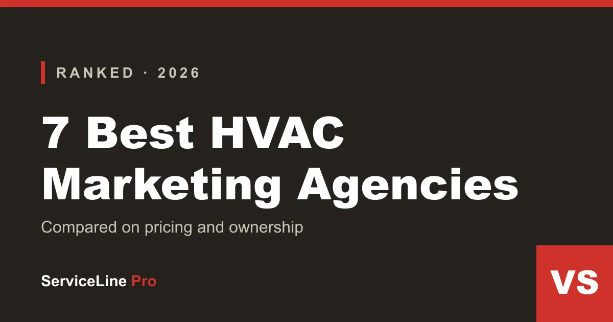 The 7 best HVAC marketing agencies in 2026 compared on pricing and ownership